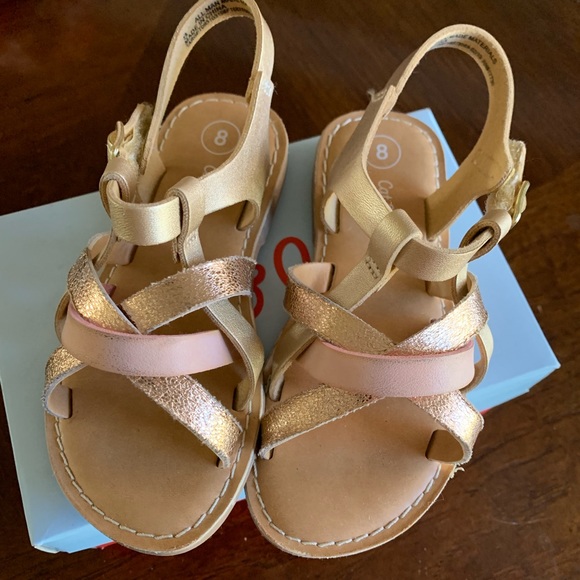 Cat & Jack Other - Cat and Jack gold and pink sandals